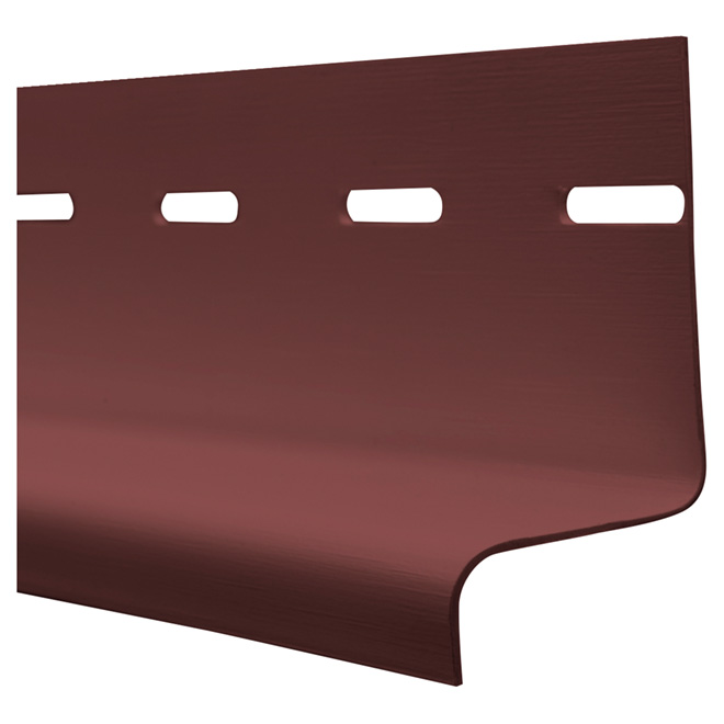 Moulure d'égouttement en vinyle rouge Richmond, 1 1/4" x 12'