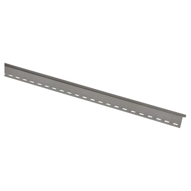 Moulure d'égouttement en vinyle, gris Rockaway, 1 1/4" x 12'