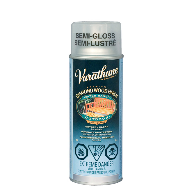 Vernis d'extérieur en aérosol pour bois