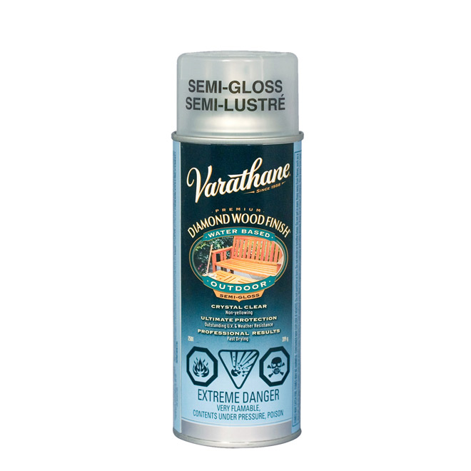 Spray exterior wood varnish