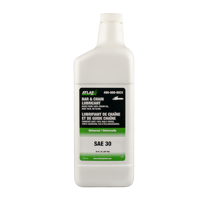 Huile pour guide-chaîne et pour chaîne SAE 30, 591 ml