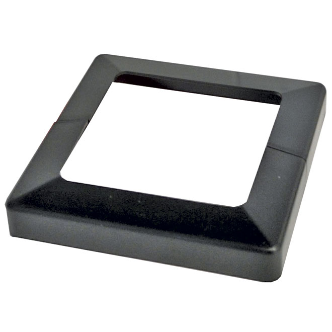 Cache-base Plakcap 4 x 4 po -Noir