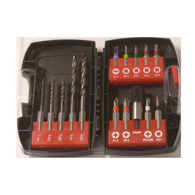 Set of 15 Bits and Drill Bits set