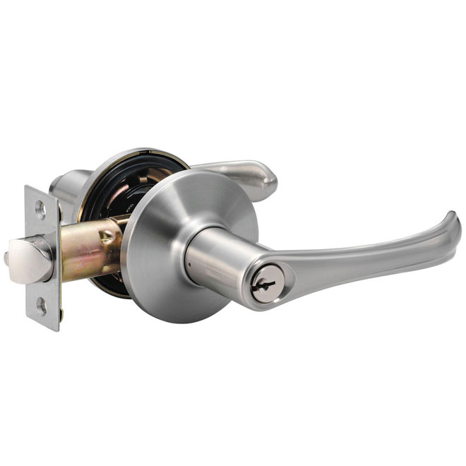Entrance Lever - "December" - Satin Chrome
