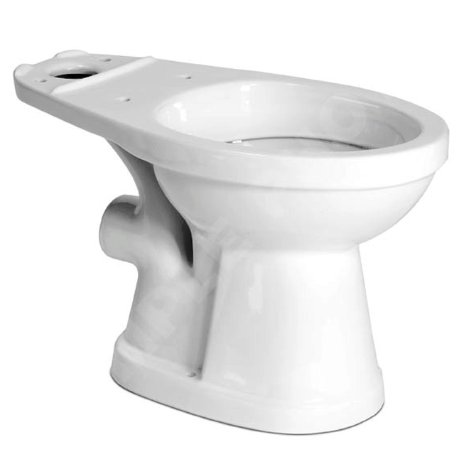 Round Front Toilet Bowl, Saniplus, White
