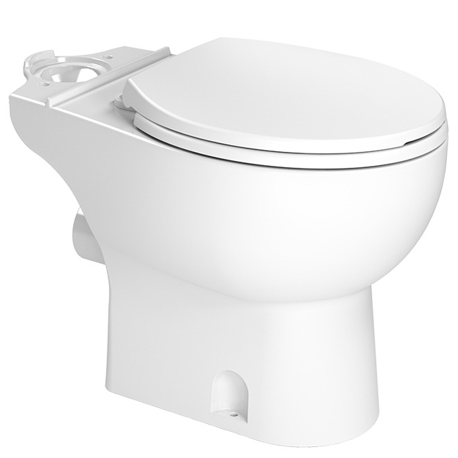 Cuvette de toilette ronde en porcelaine, 48", blanc