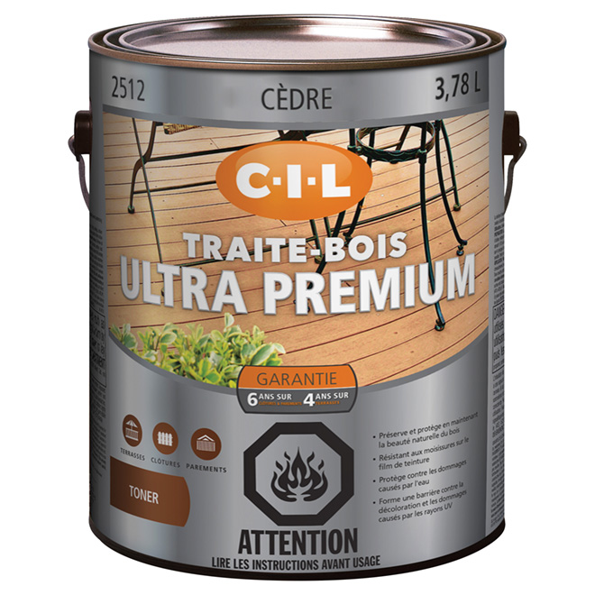 Teinture d'extérieur pour bois « semi-transp. »