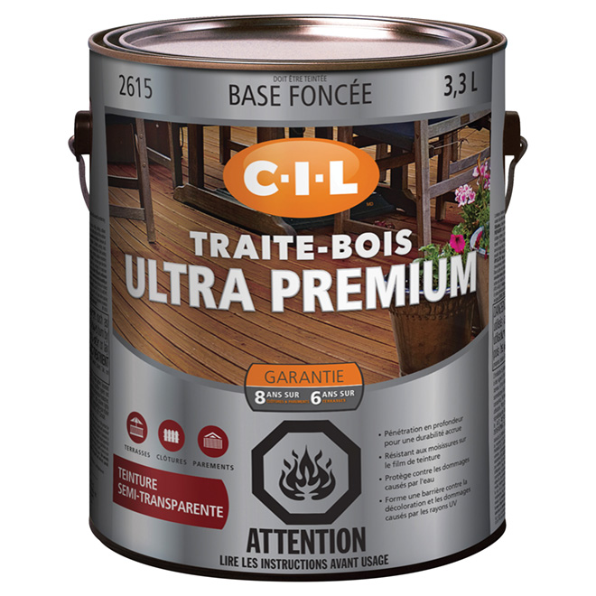 Teinture d'extérieur pour bois « semi-transp. »