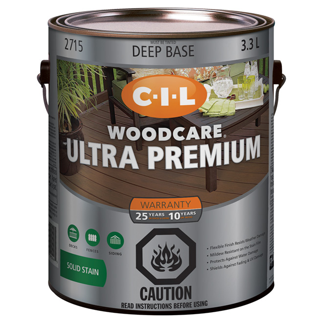 Stain - "Solid Finish" Exterior Wood Stain