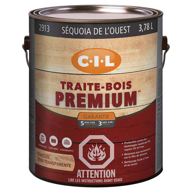 Teinture d'extérieur pour bois