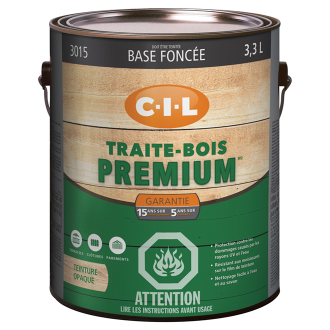 Teinture d'extérieur pour bois « Fini opaque »