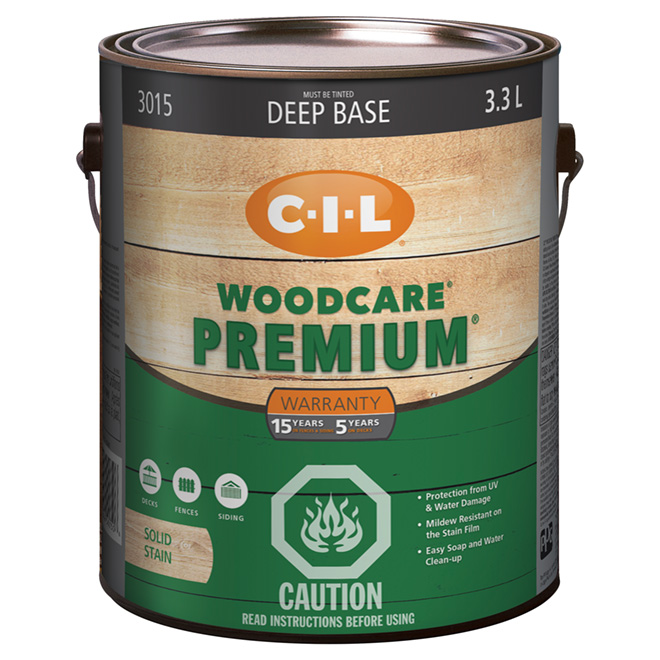 Stain - "Solid Finish" Exterior Wood Stain