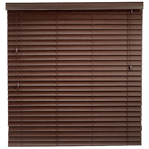 Store horizontal en faux bois