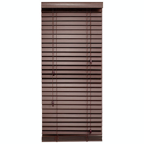 Store horizontal en faux bois