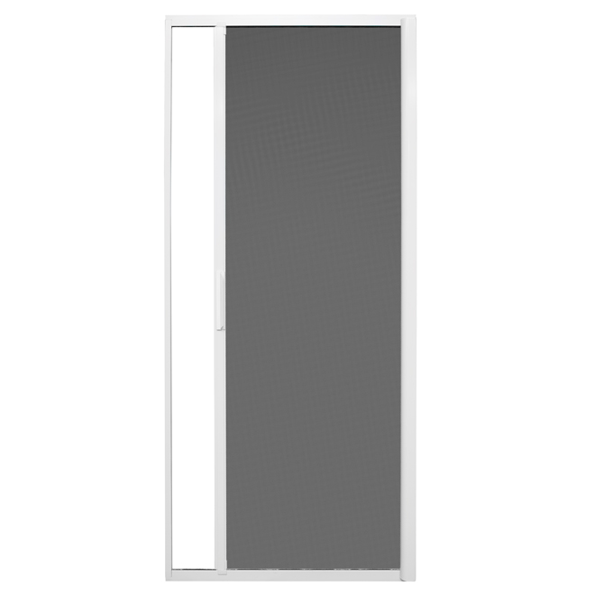 Retractable Sliding Screen Door - White