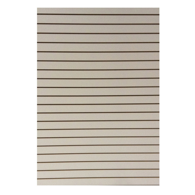 MDF Panel - Grooved - White - 3/4" x 49" x97"