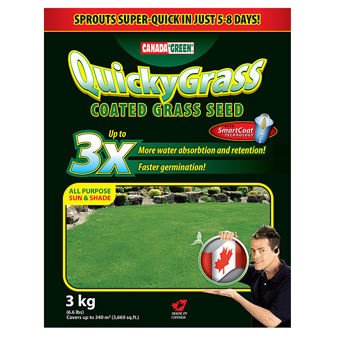 Quicky Grass Coated Seed - 3kg