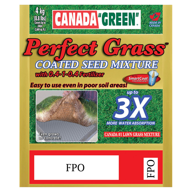 Perfect Grass(TM) Coated Grass Seed Mixture-4 kg