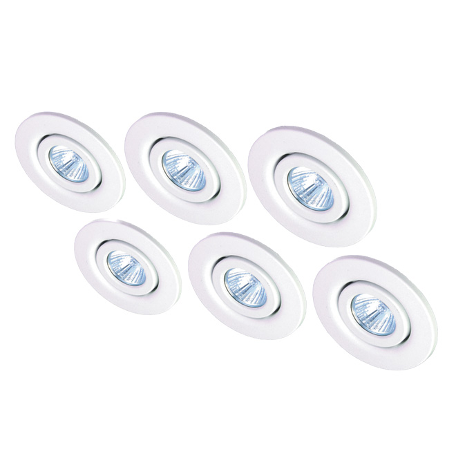Set of 6 Recessed Light Fixtures