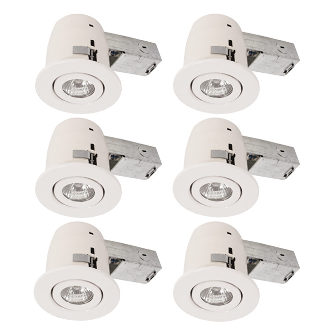 Set of 6 Recessed Light Fixtures