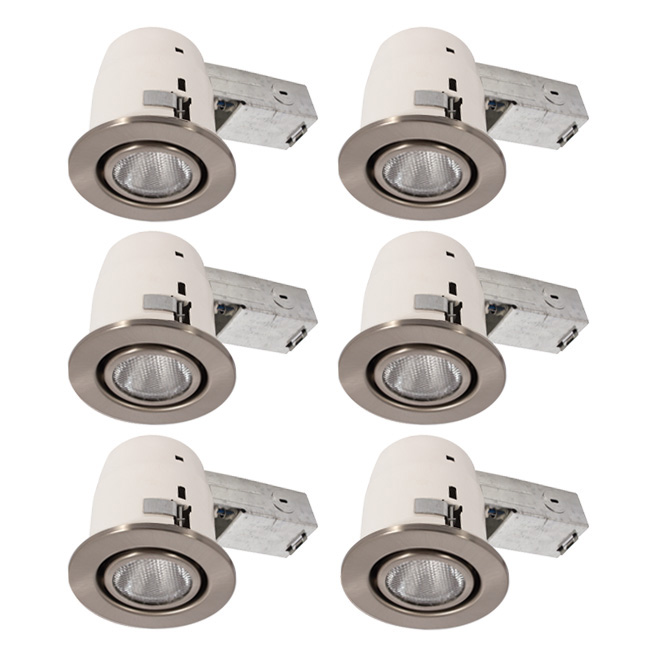 Ensemble de 6 luminaires encastrés