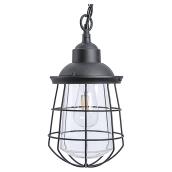 6W LED Outdoor Pendant Light - 1 LED - Black