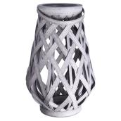 Lanterne de patio, panier de plastique, gris