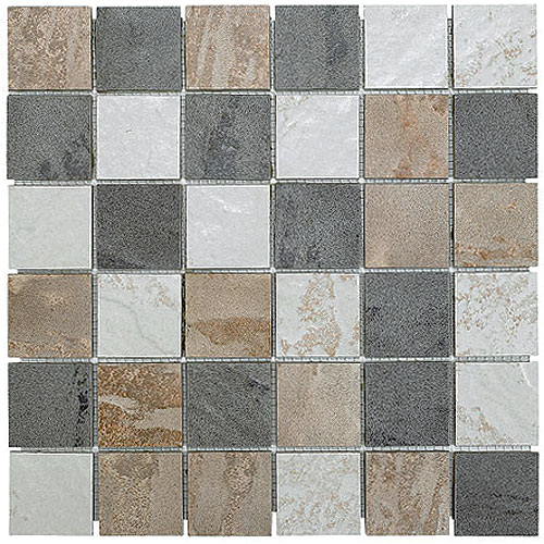 Mosaïque en porcelaine 12" x 12", Castelli, boite de 5