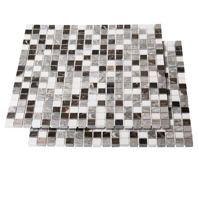 MOSAÏQUE EN VERRE ET PIERRE