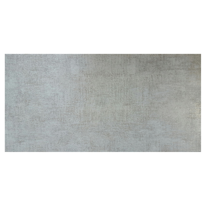 Tuiles de porcelaine, 12" x 24", 8/boîte, gris
