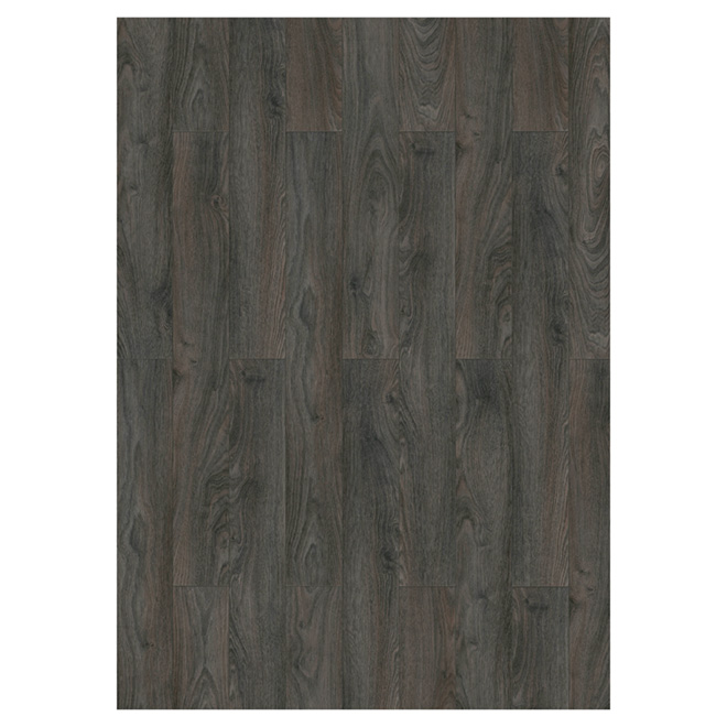 Plancher stratifié en HDF, 17,72 pi², gris foncé