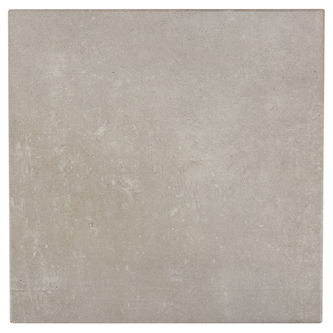 Carreau de porcelaine, gris, 13,4" x 13,4"