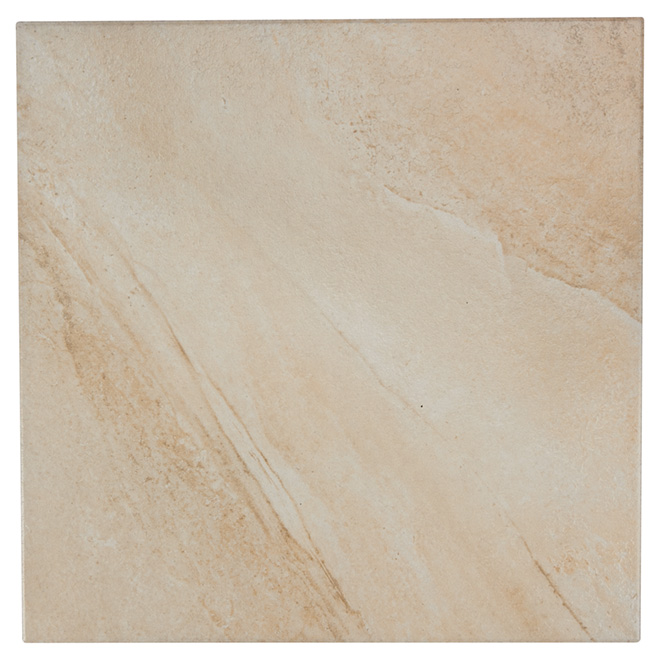 Tuiles de céramique, 16" x 16", 11/boîte, beige