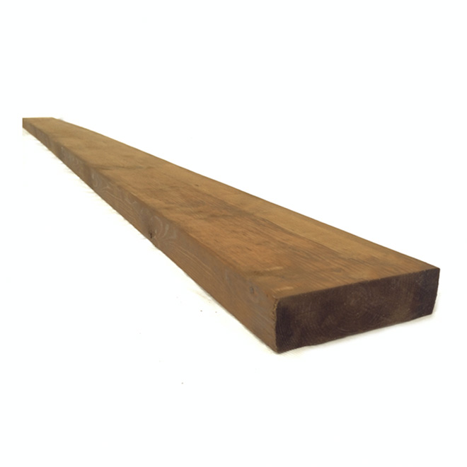 Bois traité brun, 2 po x 6 po x 10 pi