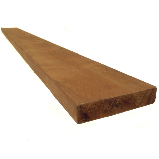 Treated Wood Brown - 2 in x 8 in x 10 ft