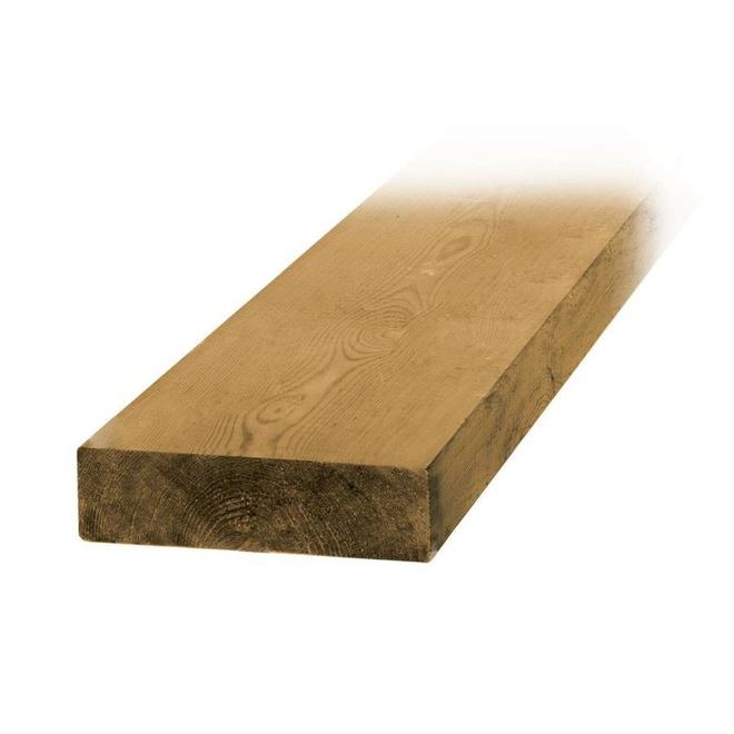 Treated Wood Brown - 2 in x 6 in x 16 ft