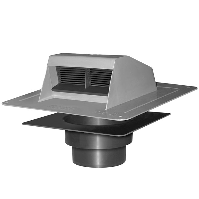 Grey Bathroom Ventilation Plastic Roof Vent Exhaust