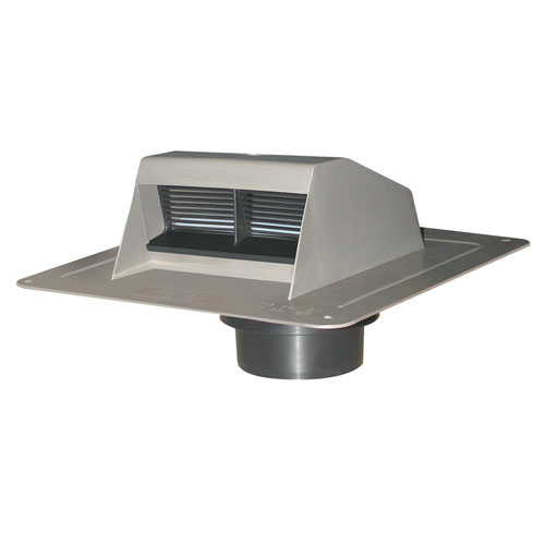 Grey Ventilation Plastic Roof Vent Exhaust with Flapper