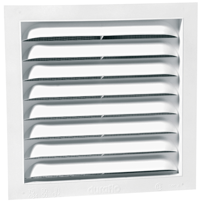 Rectangular Standard Gable Vent - 12" x 12"