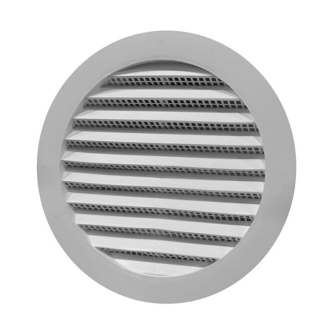 Mini évent rond 6 po, blanc