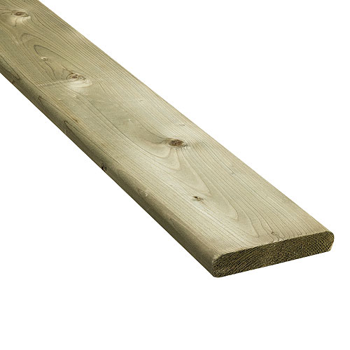 Bois traité vert, 5/4 po x 6 po x 6 pi