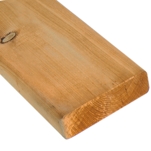 Bois de cèdre noueux 2 po x 6 po x 12 pi