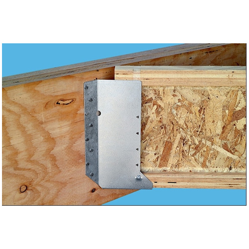 Étrier de 45° en acier galvanisé de 3 9/16" x 10 1/4"