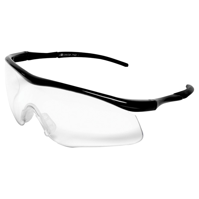 Black Frame Safety Glasses with UV protection - Black