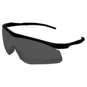 Lunettes de sécurité à monture noire, protection UV, gris