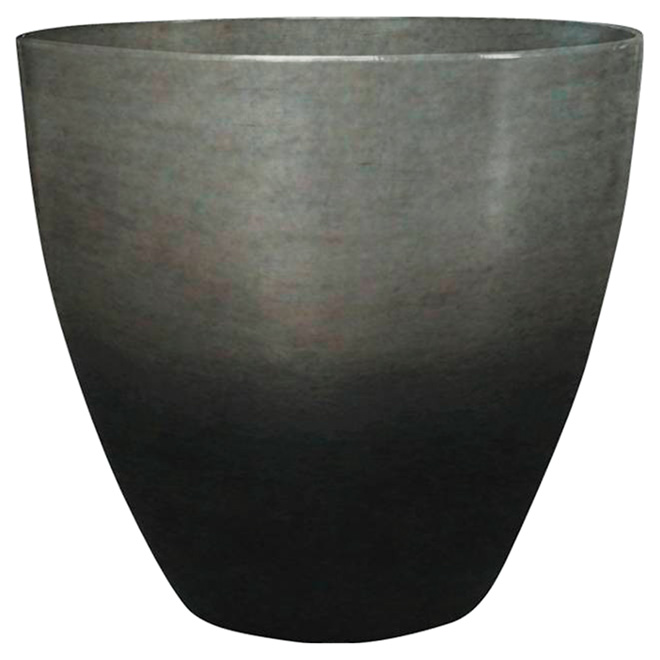 Jardinière « Egg », 13 po, noir métallique