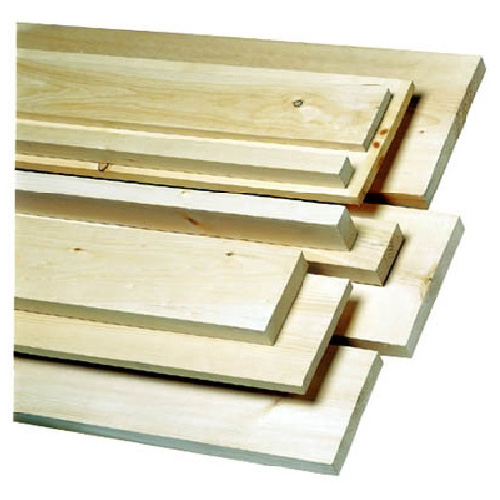 Pin blanc, qualités 1 et 2, 2 po x 6 po x L/A