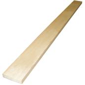 Planche de pin blanc noueux 1 po x 4 po x 6 pi