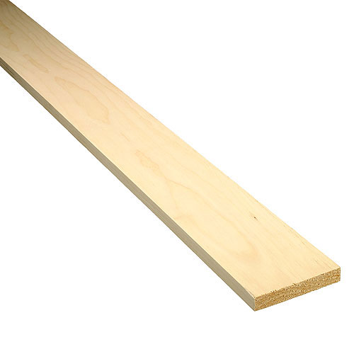 White pine lumber 1 in x 4 in x 6 ft