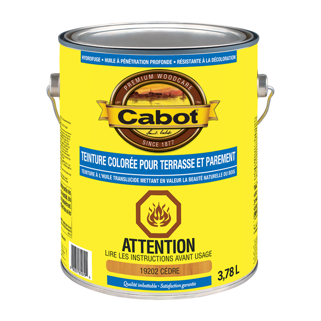 Teinture d'extérieur pour terrasse et parement